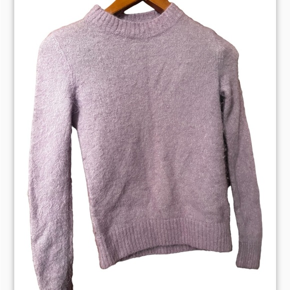 ZARA ALPACA PULLOVER WOLLE FLIEDER WOOL LILAC JUMPER SWEATER SZ Small Women - Picture 4 of 10